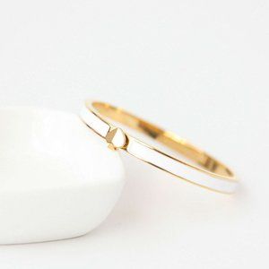 kate spade thin bangle bracelet in IVORY